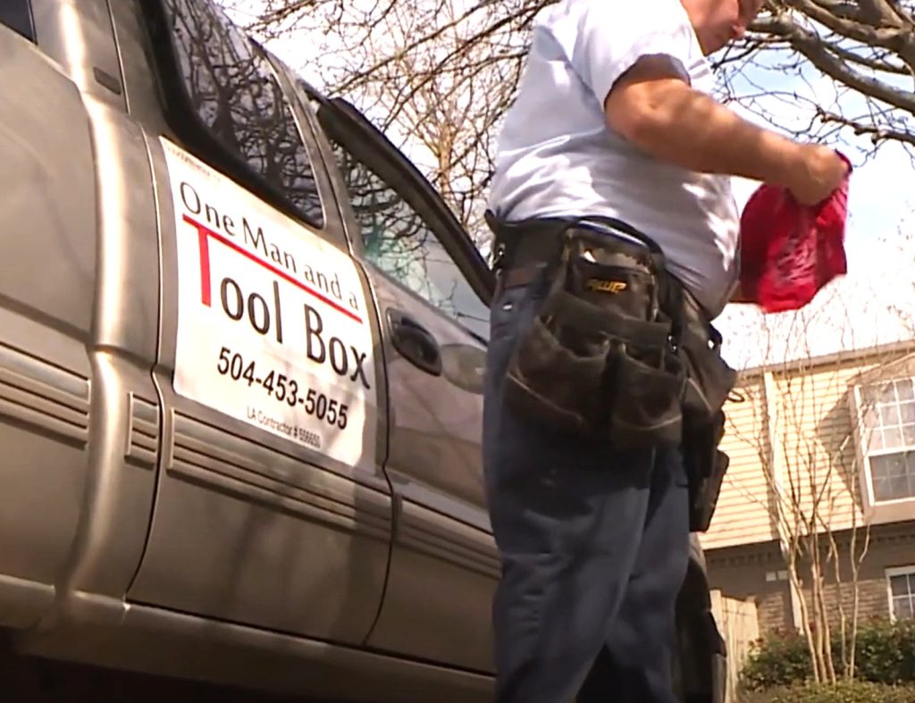 handyman in river ridge - one man and a toolbox
