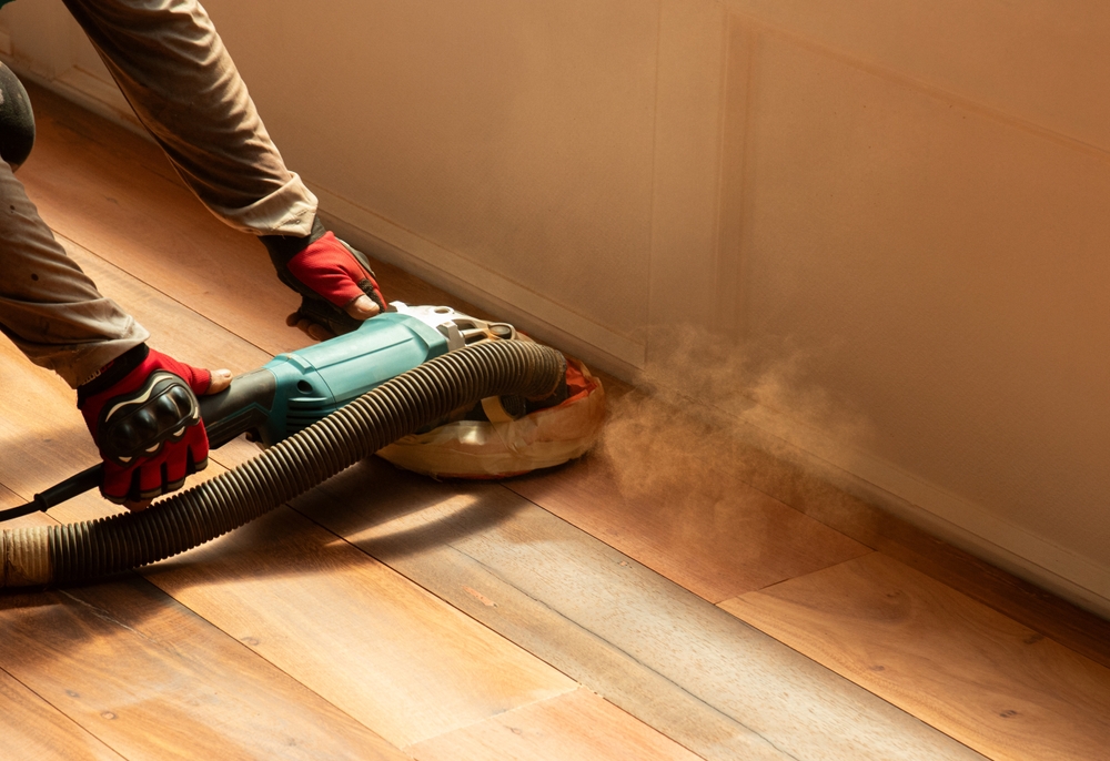 flooring repair and replacement in new orleans - handyman one man and a toolbox