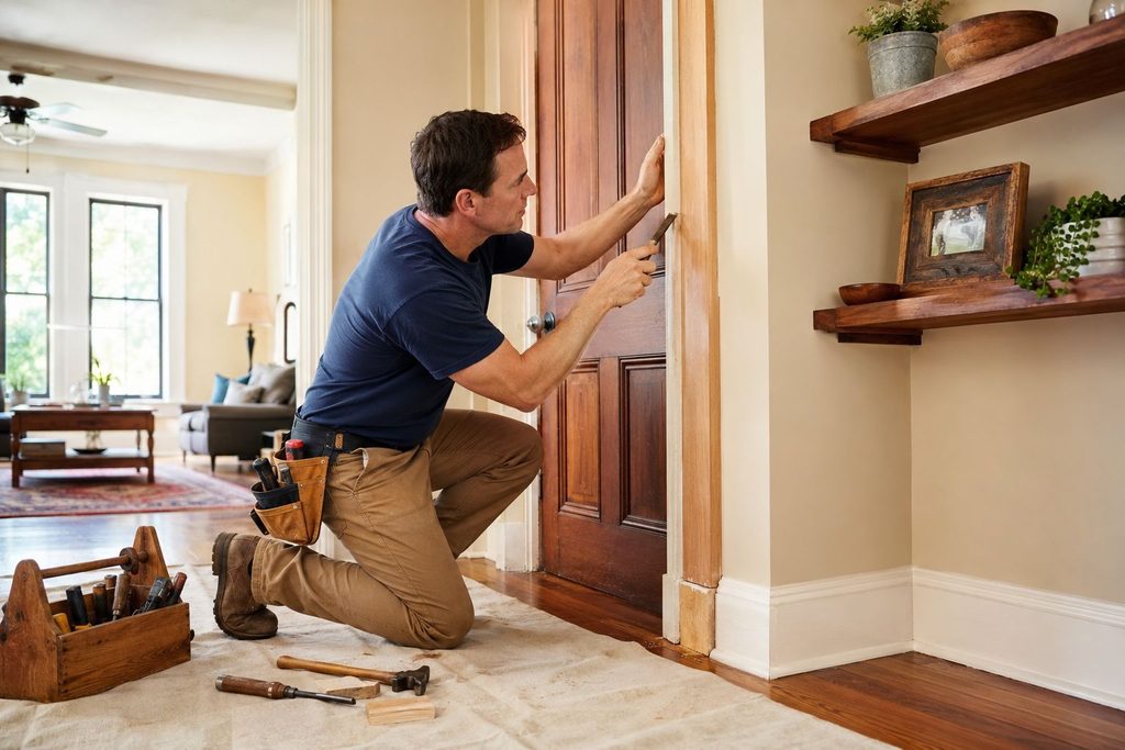 Can a Carpenter Fix Doors, Trim, Shelves, and Other Small Wood Repairs - carpenter in new orleans