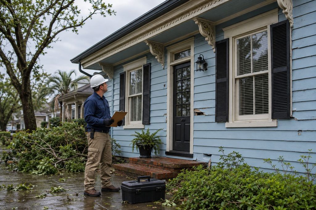 When Is It Safe to Begin Home Repairs After a Storm - carpenter in new orleans